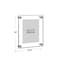 Azar Displays Floating Acrylic Wall Frame, Silver, Holds 8.5" x 11", Overall 12.5" x 15" 105514 - alternate 2